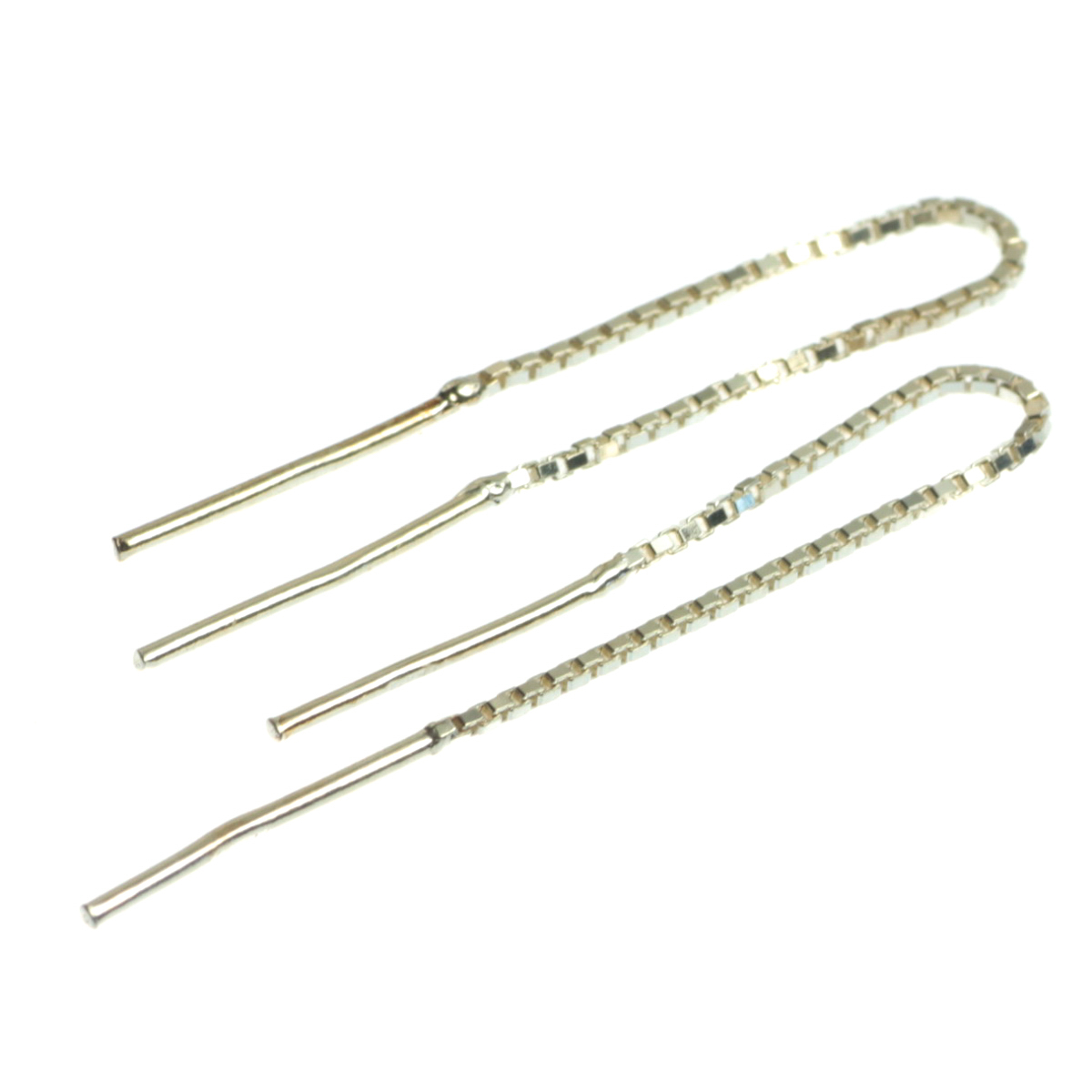 Baza cercei lant cubic, argint 925, lungime 8 cm, grosime 1 mm [2]