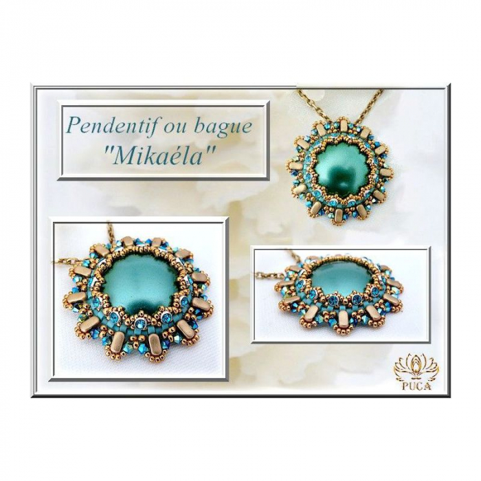 Margele Cabochons 14 mm full capri gold [6]