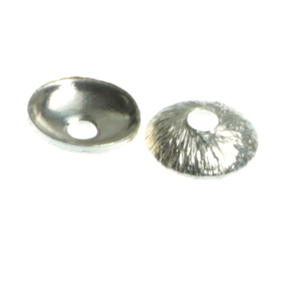 Capacele texturate, argint 925, diametrul 6 mm [2]