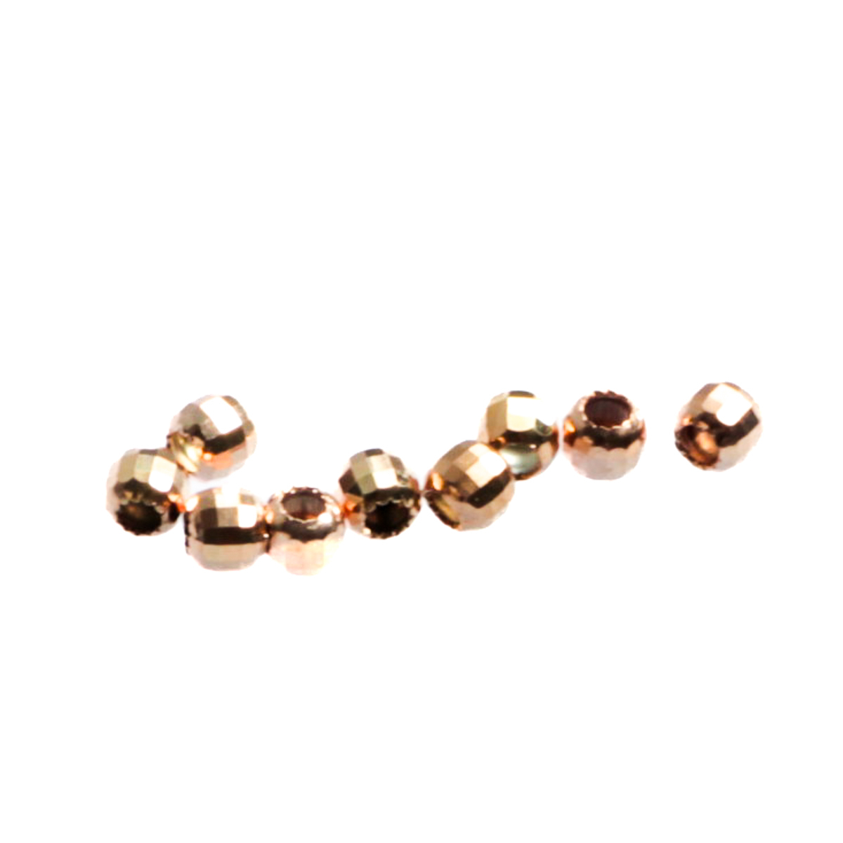 Bile fatetate, argint 925 placat cu aur roz, diametrul 2 mm [2]
