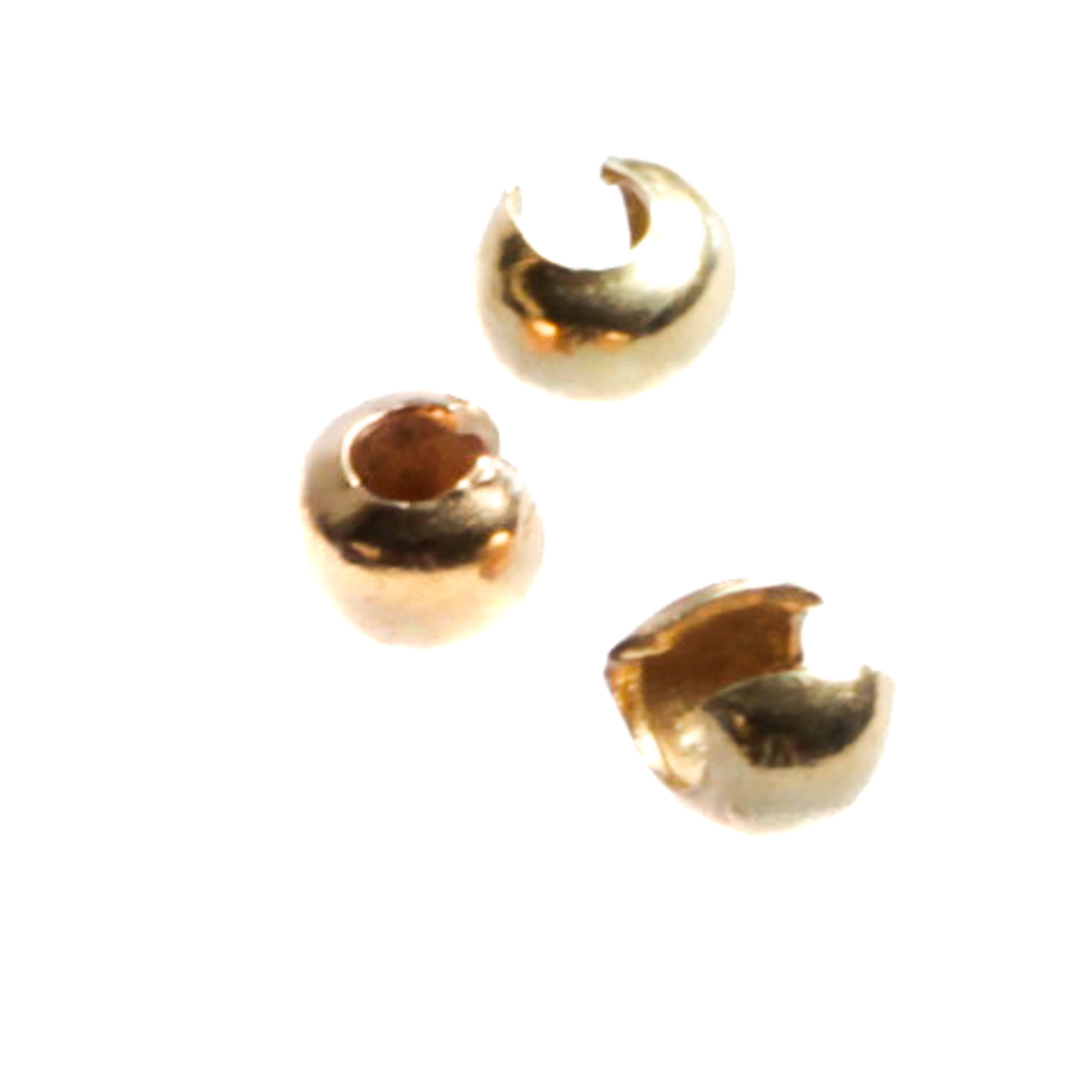 Cover crimp, argint 925 placat cu aur roz, diametrul 4 mm [2]