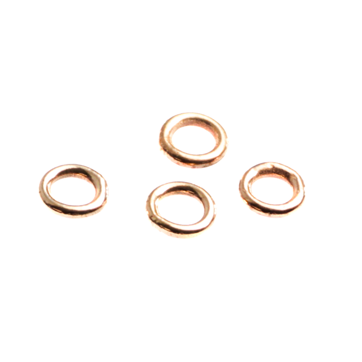 Zale inchise, argint 925 placat cu aur roz, grosime 1 mm, diametrul 4 mm [2]