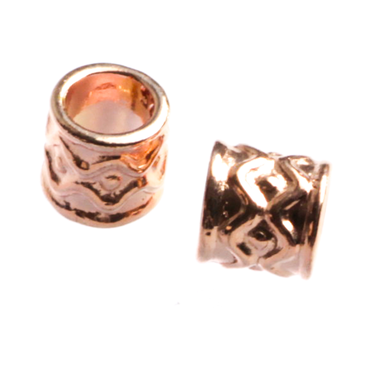 Distantiere, argint 925 placat cu aur roz, lungime 6 mm, diametrul 6 mm [2]