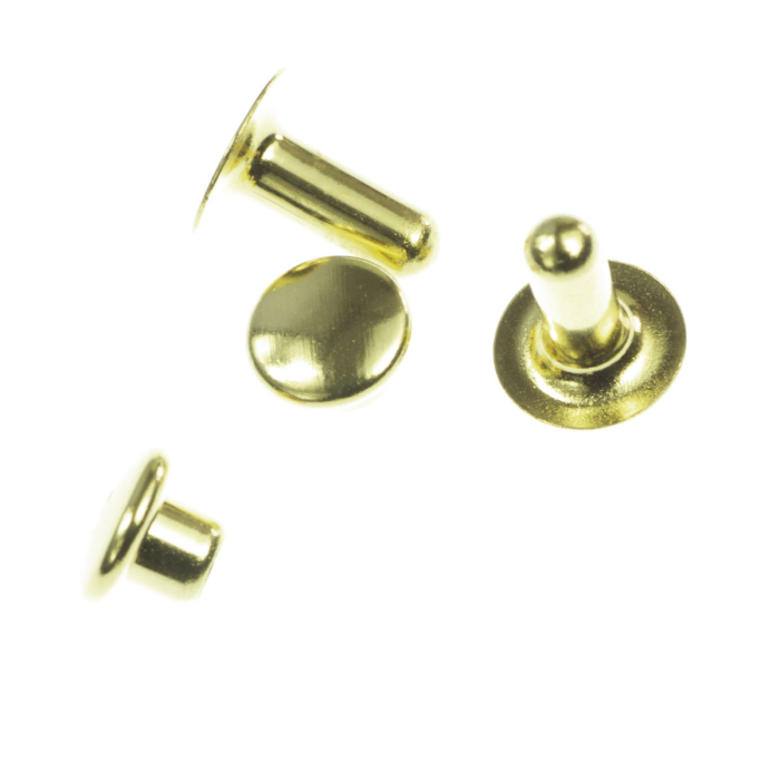 Capse, aliaj placat cu aur, D 6 mm [2]