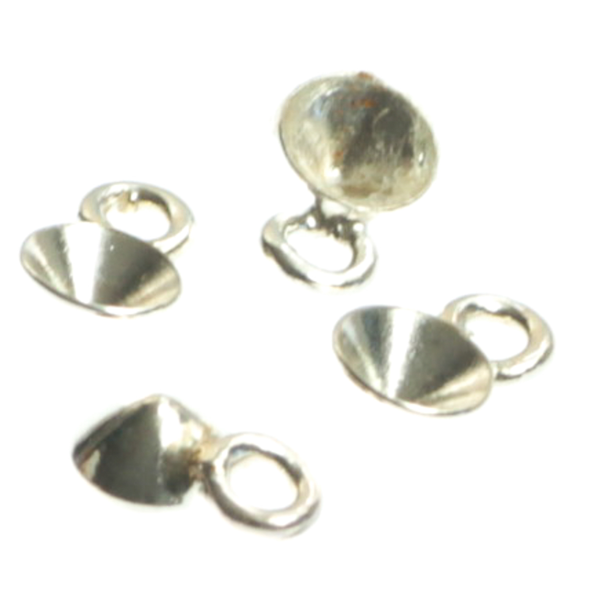 Charm baza pentru cristale chaton D 3.5mm, argint 925, diametrul 4 mm [2]