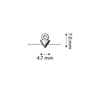 Cymbal KLEFTIKO pentru margele Gemduo placat argint antichizat [2]