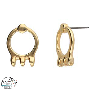 Cymbal FARALI III pentru margele Superduo placat argint antichizat [3]