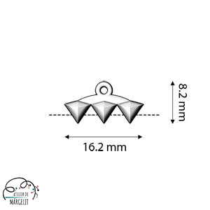 Cymbal VANI III pentru margele Gemduo placat aur 24K [2]