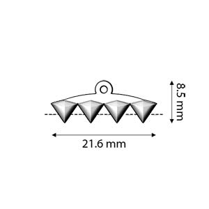 Cymbal VANI IV pentru margele Gemduo placat aur 24K [2]