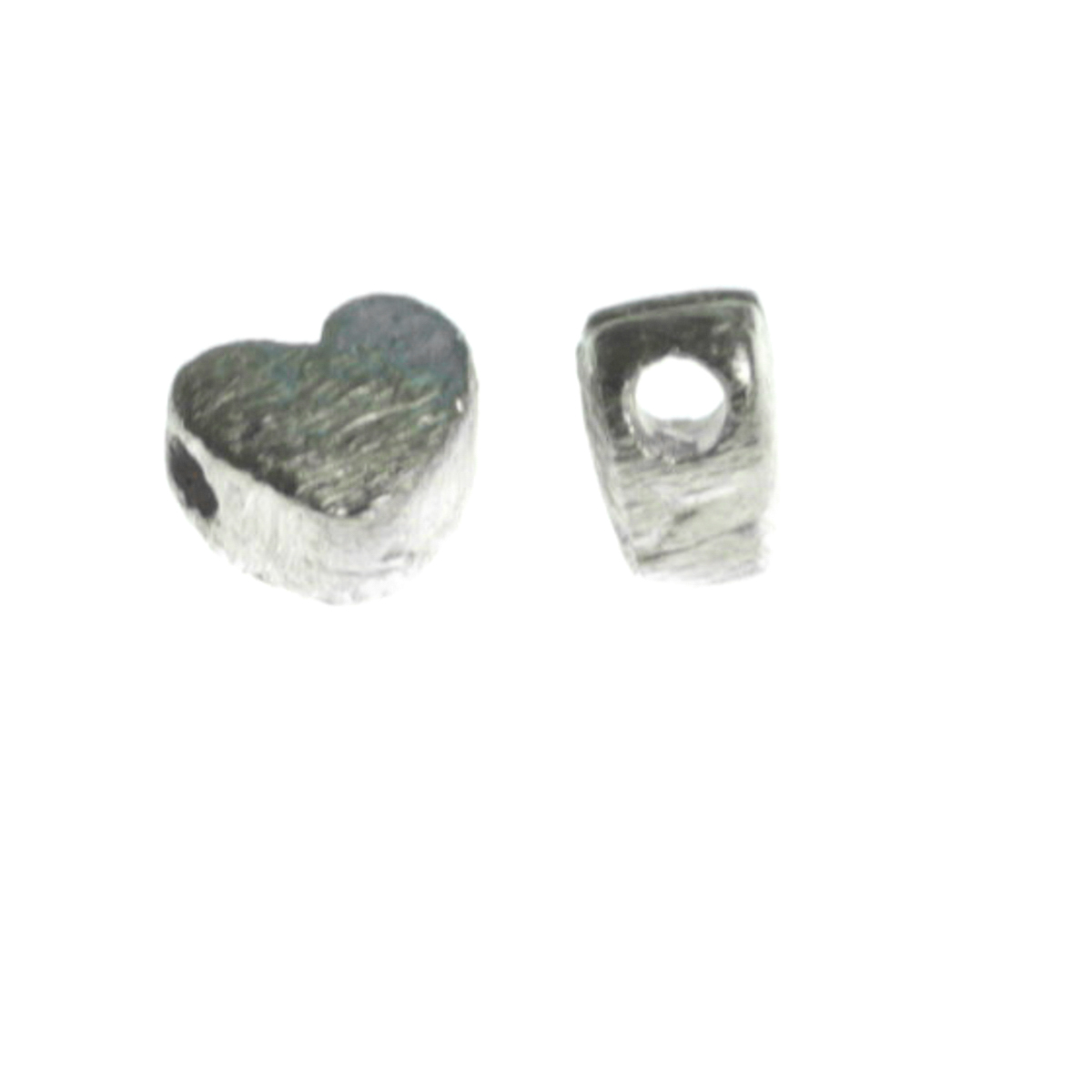 Distantier inimioara texturata, argint 925, grosime 3 mm, diametrul 5 mm [2]