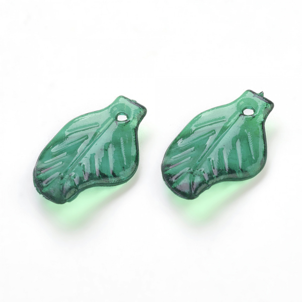 Frunze acrilic transparent verde inchis [2]