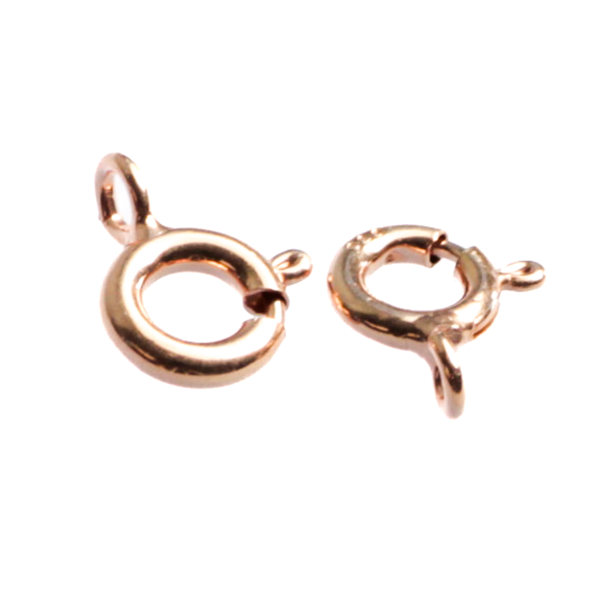 Inchizatoare, argint 925 placat cu aur roz, grosime 1.5 mm, diametrul 6 mm [2]