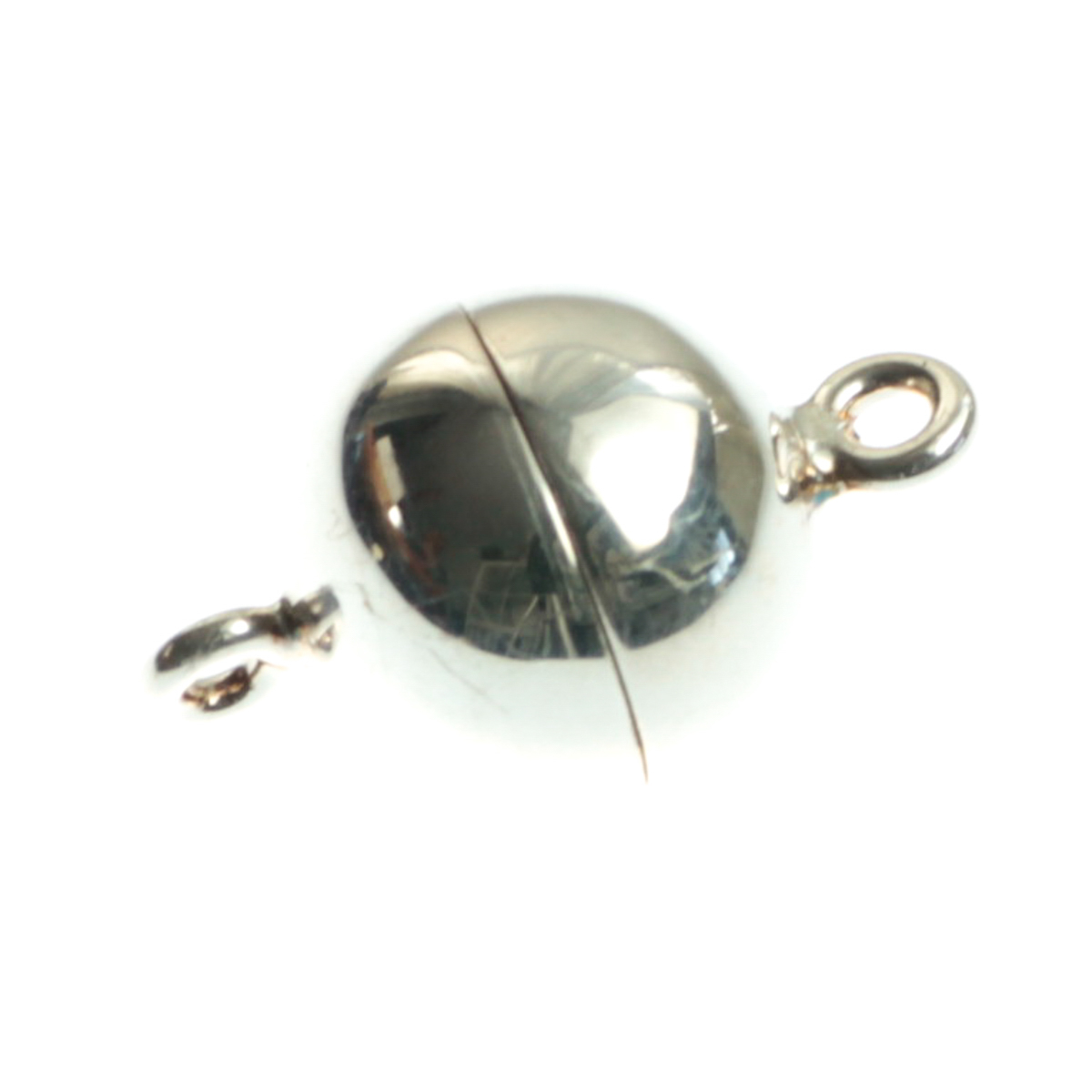 Inchizatoare magnetica, argint 925, diametrul 12 mm [3]