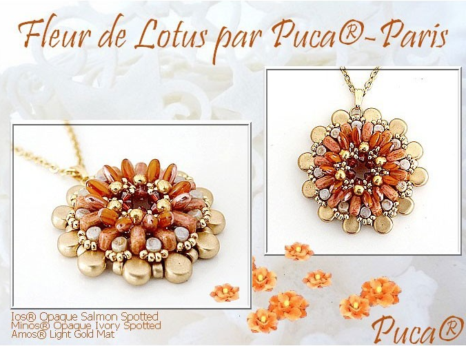 Margele Ios Par Puca 2,5 X 5,5 mm Opaque Mix Amethyst/Gold Ceramic Look [4]