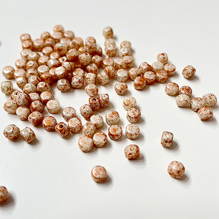 Margele Kalos Par Puca 4X3 mm Frost Anis Travertin [2]