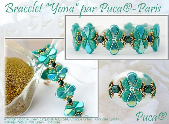 Margele Kos Par Puca6 X 3 mm Opaque White Ceramic Look [4]