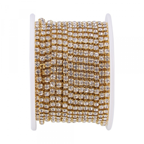 Lant auriu cu stras rhinestone cristal [2]