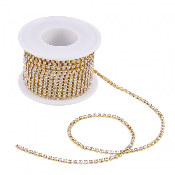 Lant auriu cu stras rhinestone cristal [3]