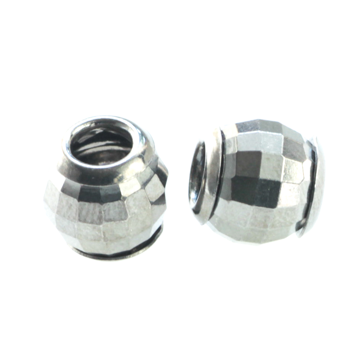 Margele fatetate, argint 925 antichizat, diametrul 10 mm [2]