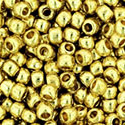 Margele TOHO - Round 11/0 : PermaFinish - Galvanized Yellow Gold TR-11-PF559 [1]