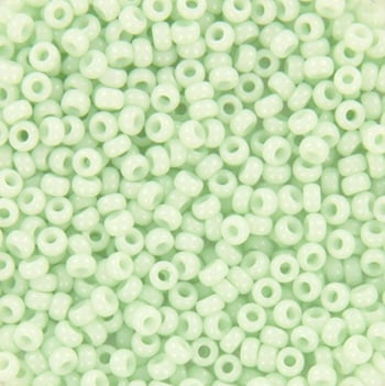 Miyuki seed beads 11/0 - opaque light mint KR-MISE11-3318 [1]
