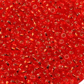 Miyuki seed beads 11/0 - silverlined flame redKR-MISE11-10 [1]