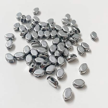 Margele Paros Par Puca 7 X 4 mm Argentees/Silver [2]