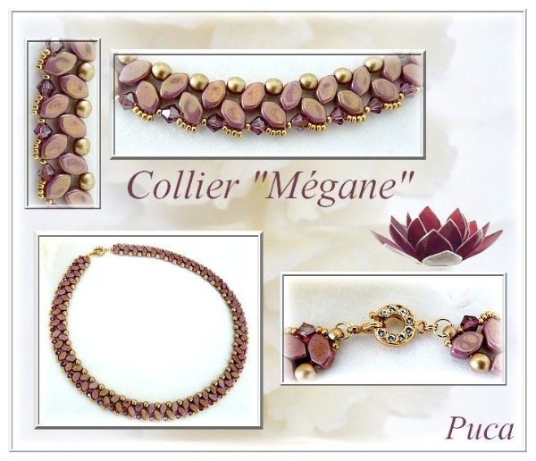 Margele Paros Par Puca 7 X 4 mm Light Rose Opal Capri Gold [6]