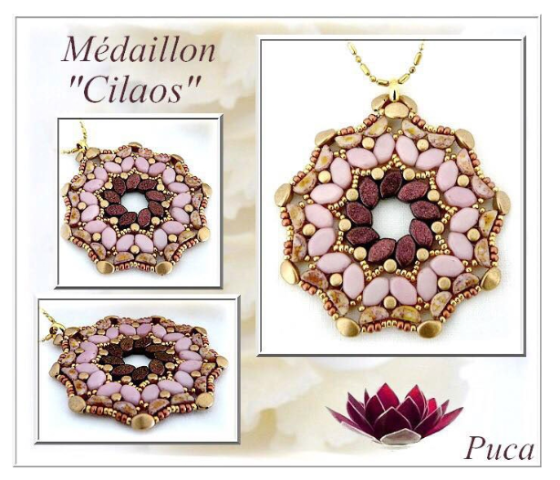 Margele Paros Par Puca 7 X 4 mm Light Rose Opal Mat [5]