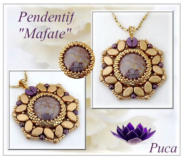 Margele Paros Par Puca 7 X 4 mm Light Rose Opal Tweedy [5]