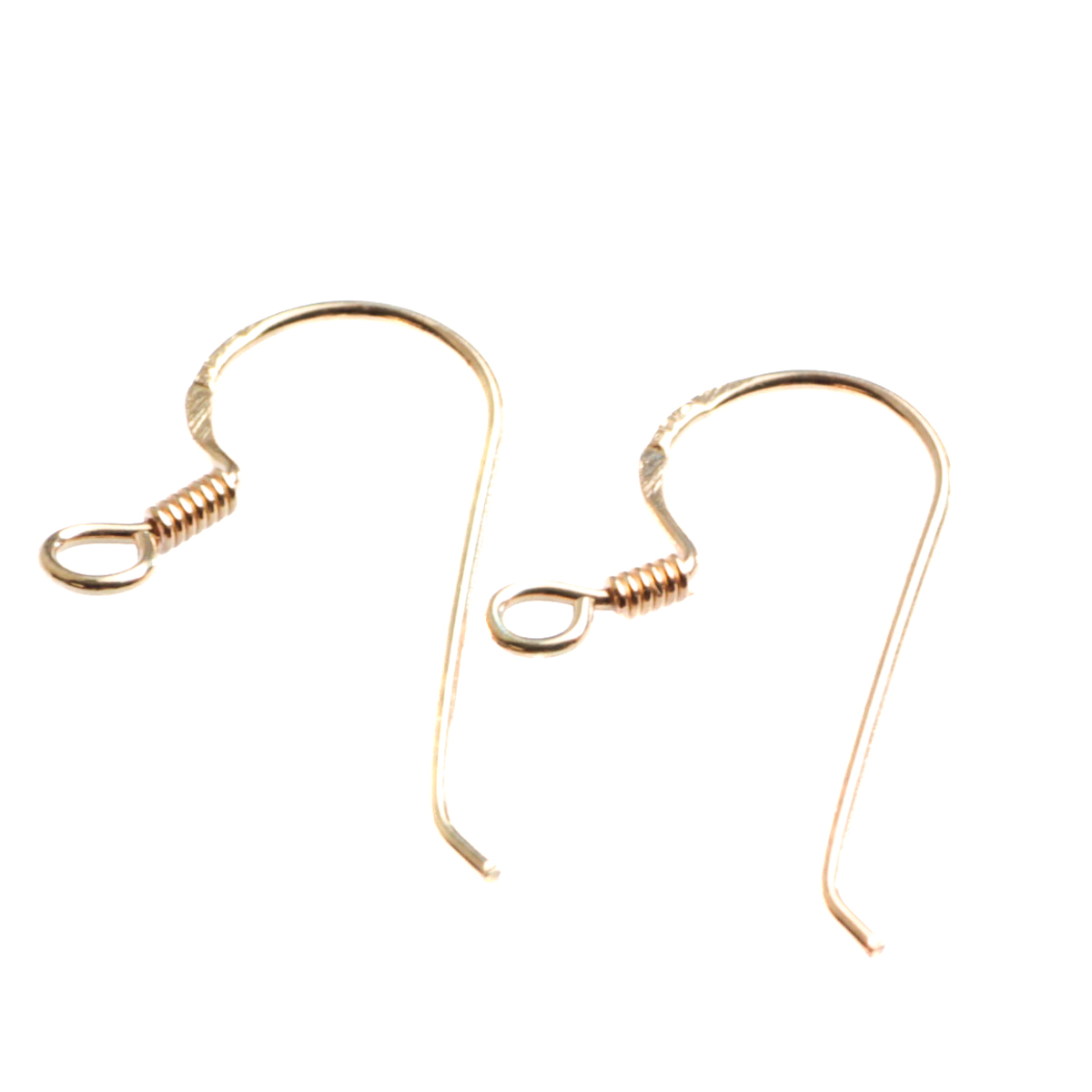 Tortite cercei cu arc, argint 925 placat cu aur roz, lungime 19 mm, grosime 1 mm [2]