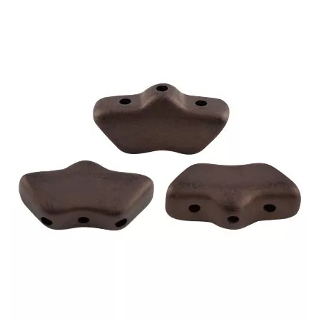 Margele Par Puca - Margele Delos Par Puca 6X11 mm Dark Bronze Mat