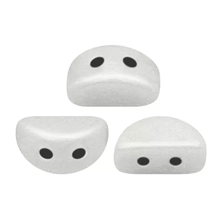 Margele Par Puca - Margele Kos Par Puca6 X 3 mm Opaque White Ceramic Look