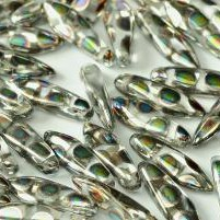 2 hole Daggers - 2 hole Daggers 5x16 mm Crystal Vitrail Dots