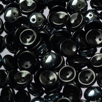 Margele cehesti diverse forme - Margele cehesti 2 hole Piggy 4x8 mm Jet Hematite