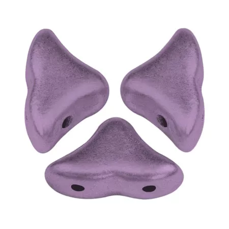 Margele Par Puca - Margele Helios Par Puca 6 X 10 mm Metalic Mat Dark Plum