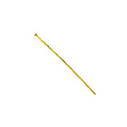 Ace cu bila, ace cu bucla - Ac cap tesit 0.7x70 mm alama placata cu aur 24K