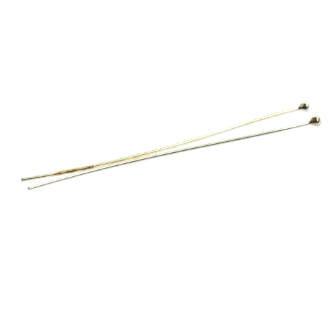 Ace cu bila si ace cu bucla - Ac cu bila, argint 925, lungime 52 mm, grosime 1 mm, diametrul bila 2.5 mm