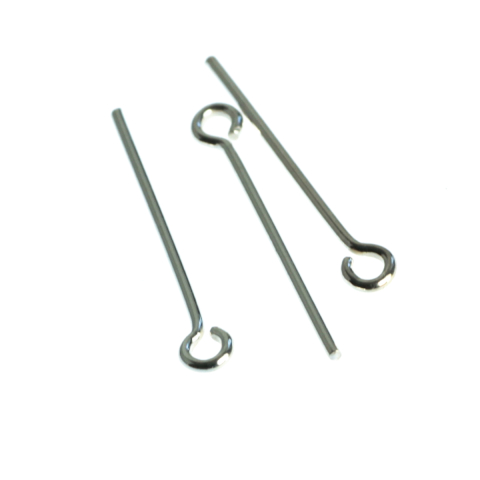 Ace cu bila si ace cu bucla - Ac cu bucla, argint 925, lungime 20 mm, grosime 1 mm