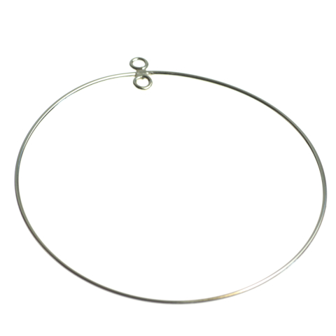 Tortite si baze cercei - Accesoriu cercei cu bucla mare, argint 925, lungime 53 mm, grosime 1 mm, diametrul 0 mm