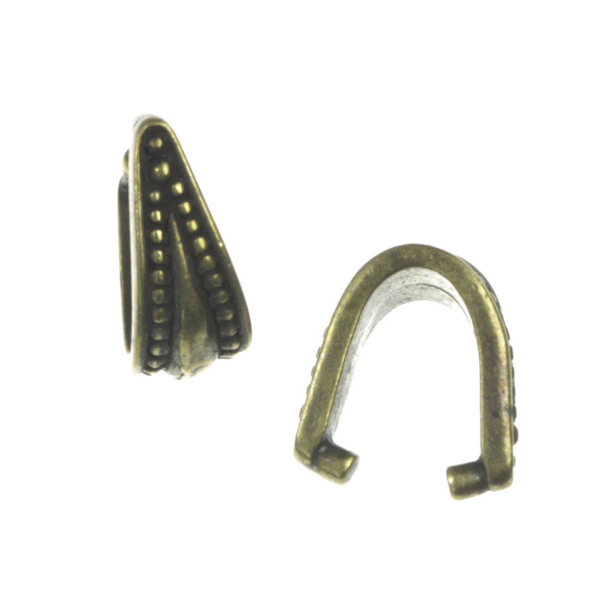 Pandantive, accesorii pandantive - Agatatoare pandantiv, aliaj placat cu alama antichizata, 10x5 mm