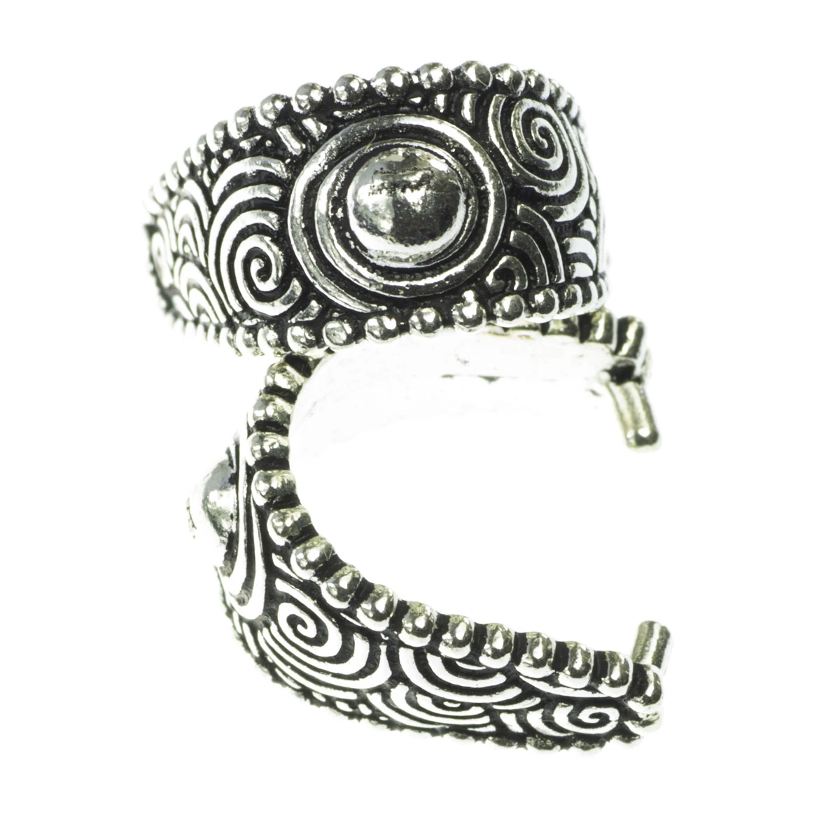Pandantive, accesorii pandantive - Agatatoare pandantiv texturata, aliaj placat argint antichizat, 20x9 mm