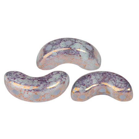 Margele Par Puca - Margele Arcos Par Puca 5 X 10 mm Frost Azurin Bronze