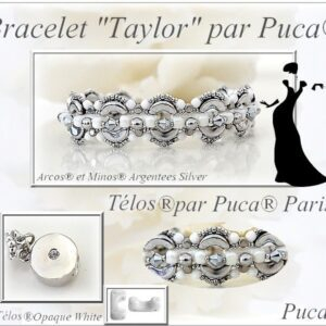 Margele Arcos Par Puca 5 X 10 mm Frost Jade Splash [5]