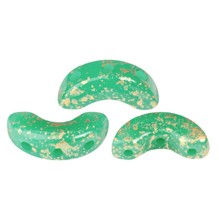Margele Par Puca - Margele Arcos Par Puca 5 X 10 mm Frost Jade Splash