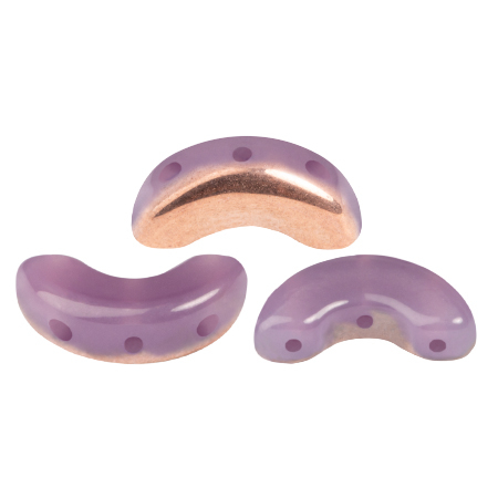 Margele Par Puca - Margele Arcos Par Puca 5 X 10 mm Frost Parme Capri Gold