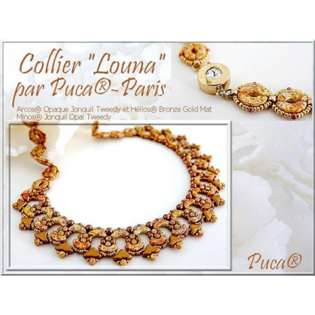 Margele Arcos Par Puca 5 X 10 mm Opaque Beige New Picasso [6]