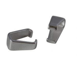 Accesorii metale comune - argintatatoare pandantiv alama argintie 12x6 mm