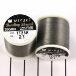 Ata si fire pentru cusut si tesut margele - Ata Miyuki 50 meter - champagne gold DR-MI-20