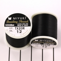 Ata si fire pentru cusut si tesut margele - Ata Miyuki verde